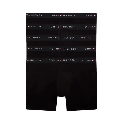боксерки,мъжко,бельо,tommy,hilfiger,um0um03751,boxers,5,units,black,(black,black,black,black,black,black)