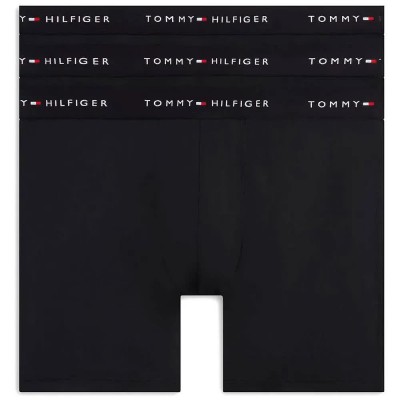 боксерки,мъжко,бельо,tommy,hilfiger,um0um03763,brief,boxers,3,units,black,(black,black,black)
