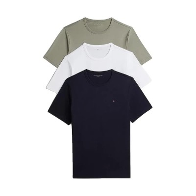 тениска,мъжки,тениски,дамски,тениски,tommy,hilfiger,um0um03870,short,sleeve,t,shirt,3,units,multicolor,(navy,blue,utility,sage,white)
