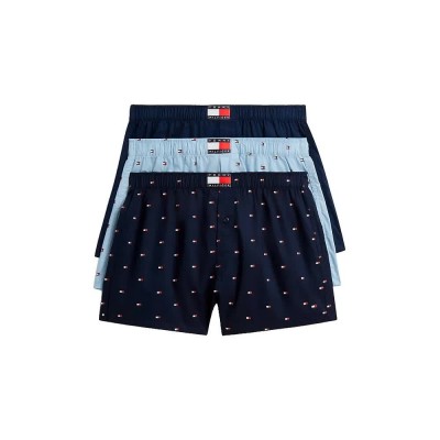 боксерки,мъжко,бельо,tommy,hilfiger,um0um03898,boxers,3,units,blue,(chambray,flag,carbon,navy,carbon,navy,flag)