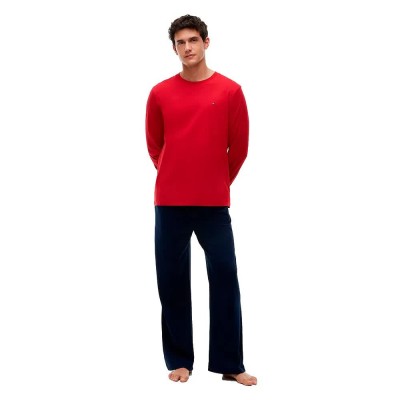 пижама,мъжки,пижами,tommy,hilfiger,um0um04047,long,sleeve,pyjama,red,(medium,red,carbon,navy)