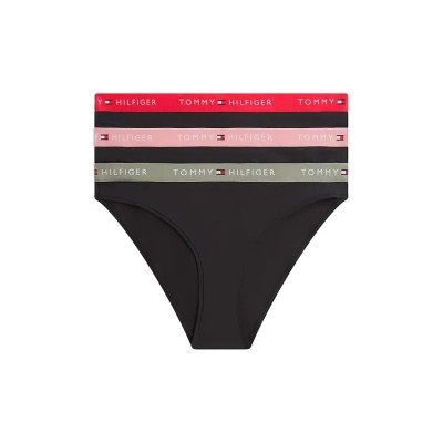 дамско,бельо,дамски,бикини,и,танкини,tommy,hilfiger,uw0uw05529,panties,3,units,black,(little,rosey,vivid,pink,utility,sage)