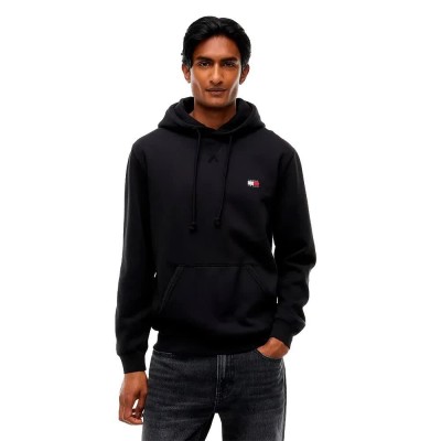 суичър,мъжки,пуловери,tommy,jeans,dm0dm23606,hoodie,black,(black)
