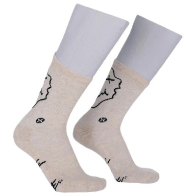 чорапи,мъжки,чорапи,дамски,чорапи,hurley,048,smile,long,socks,beige,(plains)