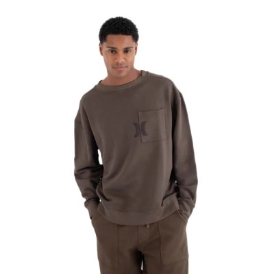 блуза,мъжки,пуловери,hurley,craft,pocket,sweatshirt,brown,(dark,brown)