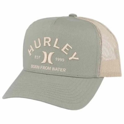 шапка,всички,шапки,hurley,from,water,trucker,cap,green,(vintage,green)