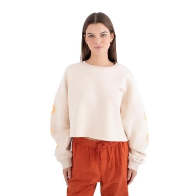 блуза,дамски,блузи,hurley,island,sweatshirt,beige,(plains)
