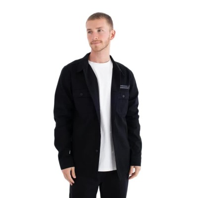 риза,с,дълъг,ръкав,дамски,ризи,мъжки,ризи,hurley,kraft,long,sleeve,shirt,black,(black)