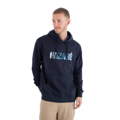 суичър,мъжки,пуловери,hurley,nazare,script,hoodie,blue,(obsidian)