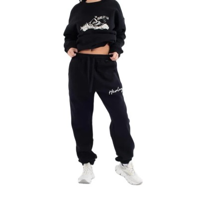 анцуг,мъжки,панталони,дамски,панталони,hurley,script,sweat,pants,black,(black)
