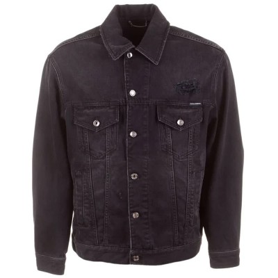 яке,мъжки,якета,дамски,якета,и,палта,dolce,&,gabbana,747332,denim,jacket,black,(black)