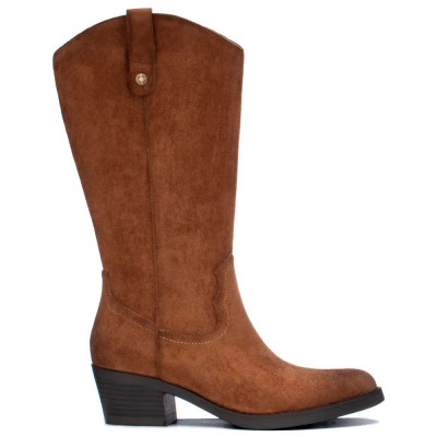 обувки,дамски,боти,мъжки,боти,refresh,17614503,heel,boots,brown,(camel)