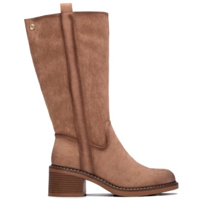 обувки,дамски,боти,мъжки,боти,refresh,17617001,heel,boots,brown,(taupe)