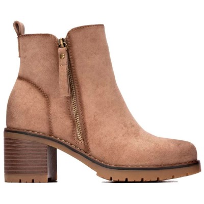 дамски,боти,мъжки,боти,xti,13070302,basic,heel,booties,brown,(taupe)