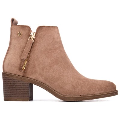дамски,боти,мъжки,боти,xti,13071303,basic,heel,booties,brown,(beige)