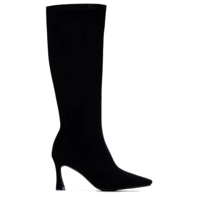 обувки,дамски,боти,мъжки,боти,xti,13077101,basic,heel,boots,black,(black)