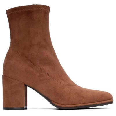 дамски,боти,мъжки,боти,xti,14607701,heel,booties,brown,(camel)