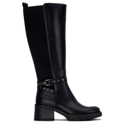 обувки,дамски,боти,мъжки,боти,xti,14608101,heel,boots,black,(black)