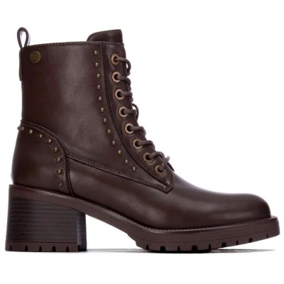дамски,боти,мъжки,боти,xti,14608302,heel,booties,brown,(brown)