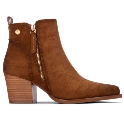 дамски,боти,мъжки,боти,xti,14610302,heel,booties,brown,(camel)