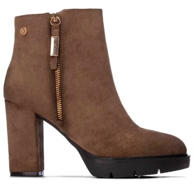 дамски,боти,мъжки,боти,xti,14617202,heel,booties,brown,(taupe)