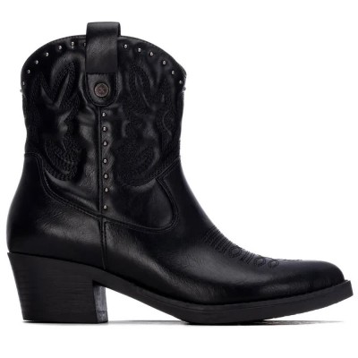 дамски,боти,мъжки,боти,xti,14619001,heel,booties,black,(black)