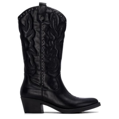 обувки,дамски,боти,мъжки,боти,xti,14619101,heel,boots,black,(black)