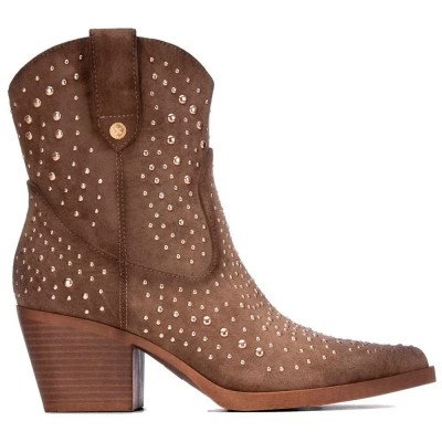 дамски,боти,мъжки,боти,xti,14619201,heel,booties,brown,(taupe)