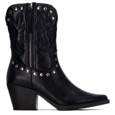 дамски,боти,мъжки,боти,xti,14623901,heel,booties,black,(black)