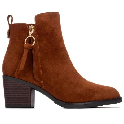 дамски,боти,мъжки,боти,xti,14626103,heel,booties,brown,(camel)