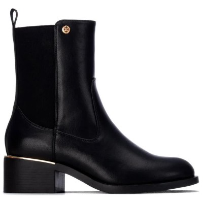 дамски,боти,мъжки,боти,xti,14636201,heel,booties,black,(black)