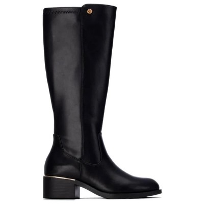обувки,дамски,боти,мъжки,боти,xti,14636401,heel,boots,black,(black)