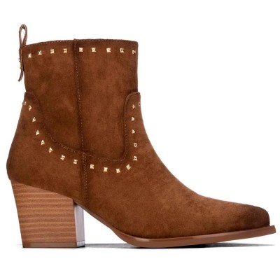 дамски,боти,мъжки,боти,xti,14647903,heel,booties,brown,(camel)