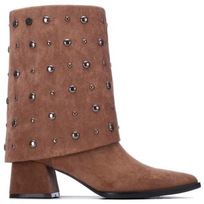 дамски,боти,мъжки,боти,xti,14649802,heel,booties,brown,(taupe)