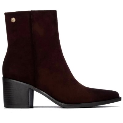 дамски,боти,мъжки,боти,xti,14650902,heel,booties,brown,(brown)