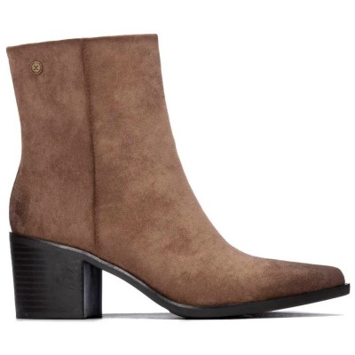 дамски,боти,мъжки,боти,xti,14650903,heel,booties,brown,(taupe)