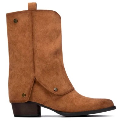дамски,боти,мъжки,боти,xti,14647803,heel,booties,brown,(camel)