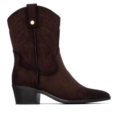 обувки,дамски,боти,мъжки,боти,xti,14430704,heel,boots,brown,(brown)