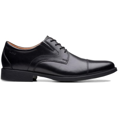 обувки,мъжки,обувки,clarks,shoes,whiddon,cap,shoes,black,(black,leather)