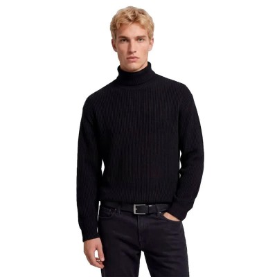 блуза,мъжки,пуловери,дамски,пуловери,jj,rebel,logan,high,neck,sweater,black,(black)