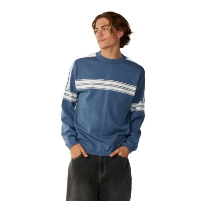 блуза,мъжки,пуловери,rip,curl,archive,two,stripe,sweatshirt,blue,(bluefin)