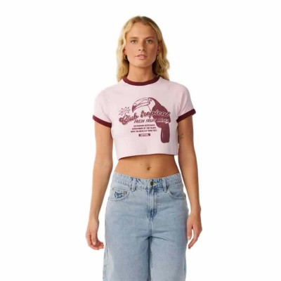 бебешка,тениска,мъжки,тениски,дамски,тениски,rip,curl,bossa,nova,baby,short,sleeve,t,shirt,pink,(light,lilac)