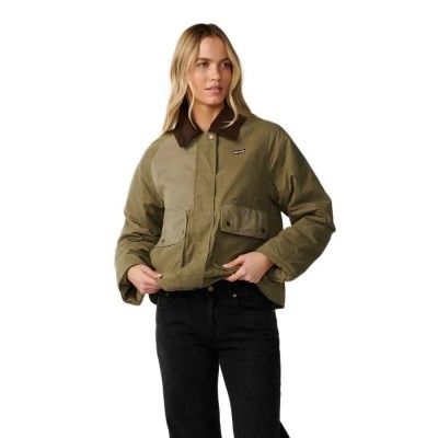 яке,мъжки,якета,дамски,якета,и,палта,rip,curl,bossa,nova,waxed,chore,jacket,green,(military,green)