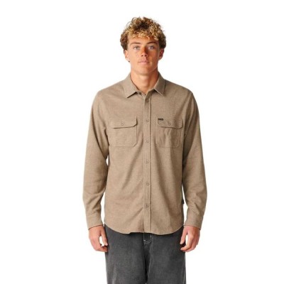 риза,с,дълъг,ръкав,дамски,ризи,мъжки,ризи,rip,curl,grid,long,sleeve,shirt,beige,(walnut)