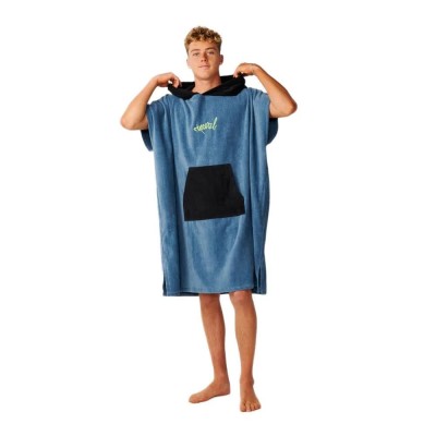хавлии,rip,curl,logo,bathrobe,blue,(bluefin)