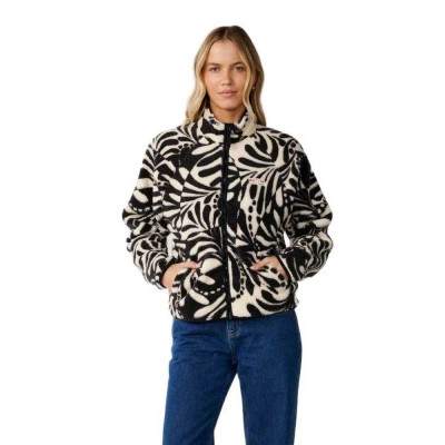 блуза,дамски,блузи,rip,curl,party,wave,polar,allover,full,zip,sweatshirt,white,black,(black,white)