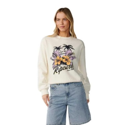 блуза,дамски,блузи,rip,curl,party,wave,sweatshirt,beige,white,(bone)
