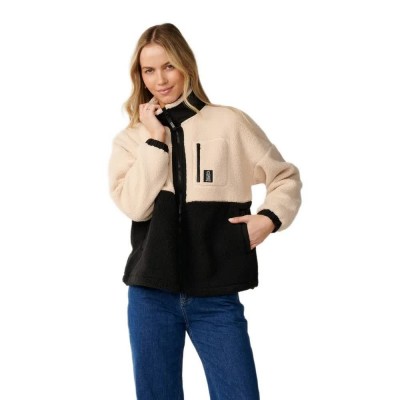 блуза,дамски,блузи,rip,curl,s,series,bonded,full,zip,sweatshirt,beige,(black)