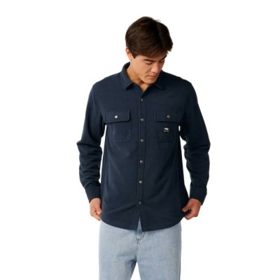 риза,с,дълъг,ръкав,дамски,ризи,мъжки,ризи,rip,curl,sessions,polar,long,sleeve,shirt,blue,(dark,navy)