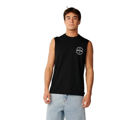 тениска,мъжки,тениски,дамски,тениски,rip,curl,staple,sleeveless,t,shirt,black,(black)